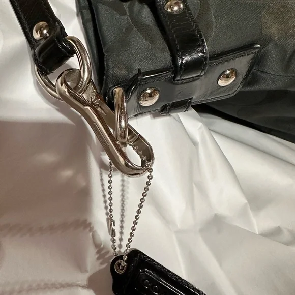 Coach Black Hobo Bag. - Picture 8 of 11